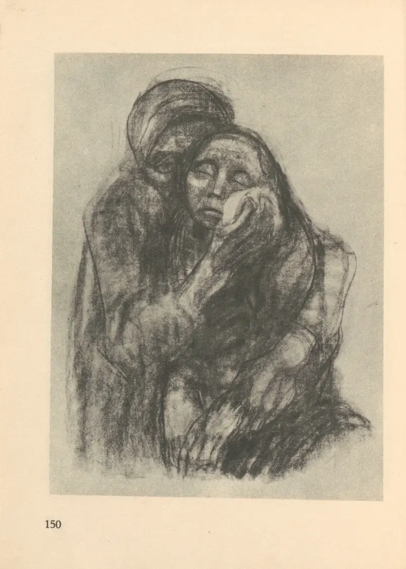 Zu ‘Tod’ gehörig, 1925 – nr 4 av Käthe Kollwitz