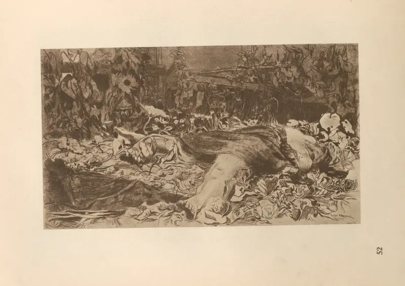 Zum ’Bauernkrieg’ gehörig, 1925 – nr 13 av Käthe Kollwitz