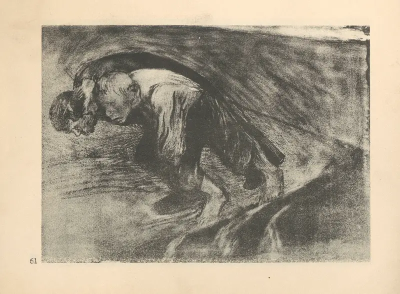 Zum ’Bauernkrieg’ gehörig, 1925 – nr 4 av Käthe Kollwitz