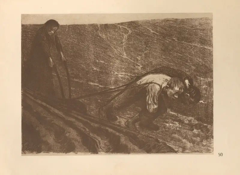 Zum ’Bauernkrieg’ gehörig, 1925 – nr 9 av Käthe Kollwitz