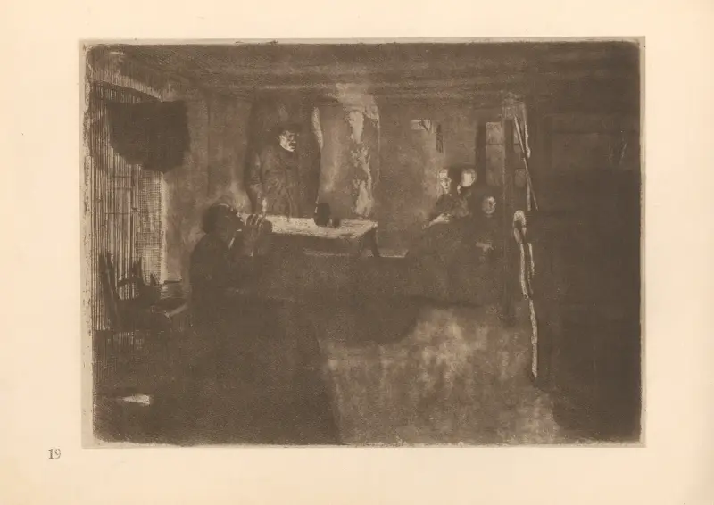 Zum ’Weberaufstand’ gehörig, 1925 – nr 11 av Käthe Kollwitz