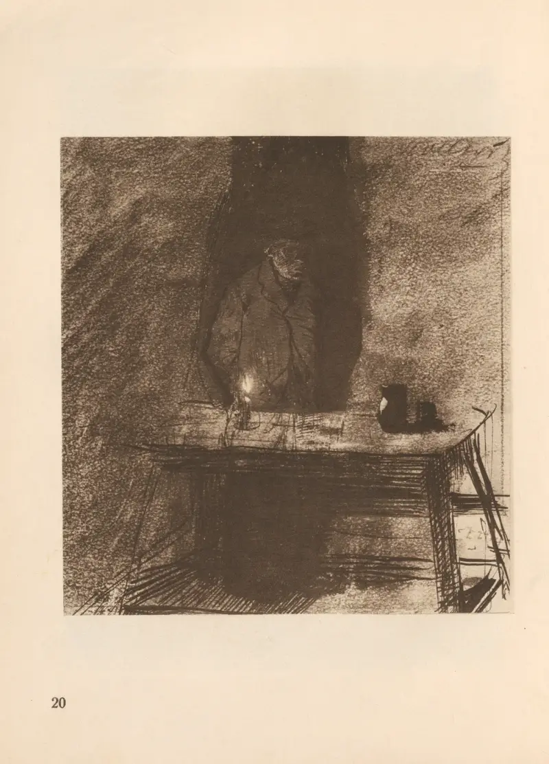 Zum ’Weberaufstand’ gehörig, 1925 – nr 14 av Käthe Kollwitz