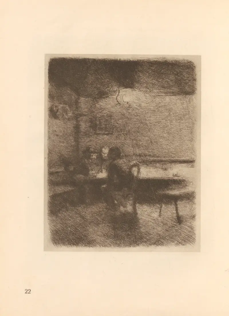 Zum ’Weberaufstand’ gehörig, 1925 – nr 6 av Käthe Kollwitz