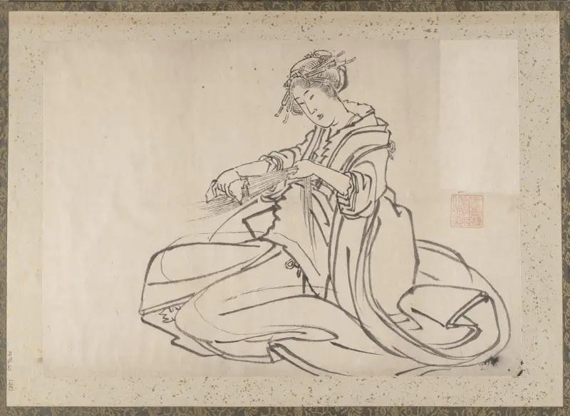 Album of Sketches by Katsushika Hokusai and His Disciples Pl.28 av Katsushika Hokusai
