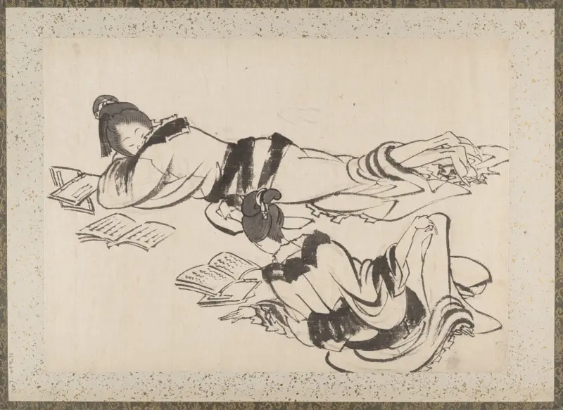Album of Sketches by Katsushika Hokusai and His Disciples Pl.27 av Katsushika Hokusai