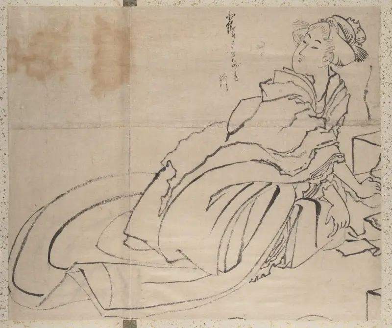 Skissalbum av Katsushika Hokusai och hans lärjungar, plansch 56 av Katsushika Hokusai