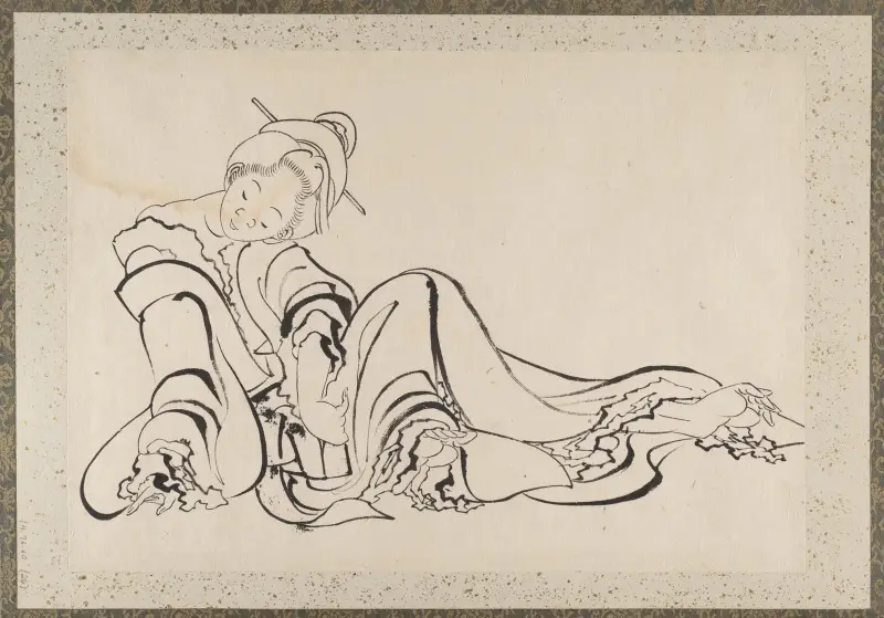 Album of Sketches by Katsushika Hokusai and His Disciples Pl.26 av Katsushika Hokusai