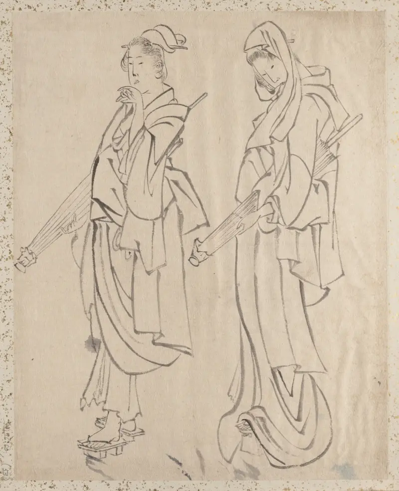 Album of Sketches by Katsushika Hokusai and His Disciples Pl.53 av Katsushika Hokusai