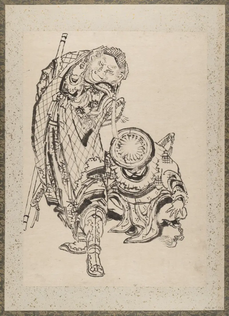Album of Sketches by Katsushika Hokusai and His Disciples Pl.07 av Katsushika Hokusai