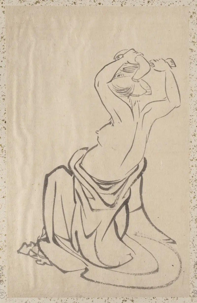 Album of Sketches by Katsushika Hokusai and His Disciples Pl.54 av Katsushika Hokusai
