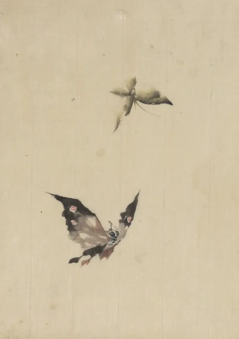 Butterfly and moth av Katsushika Hokusai