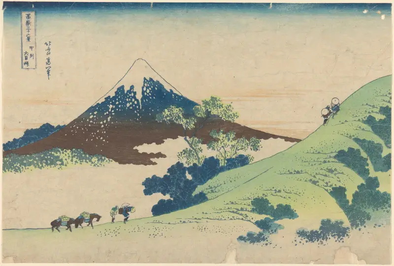 Inume Pass in Kai Province (Kôshû inume-tôge) av Katsushika Hokusai