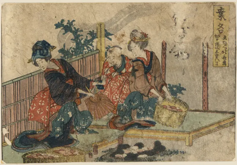 Kuwana av Katsushika Hokusai