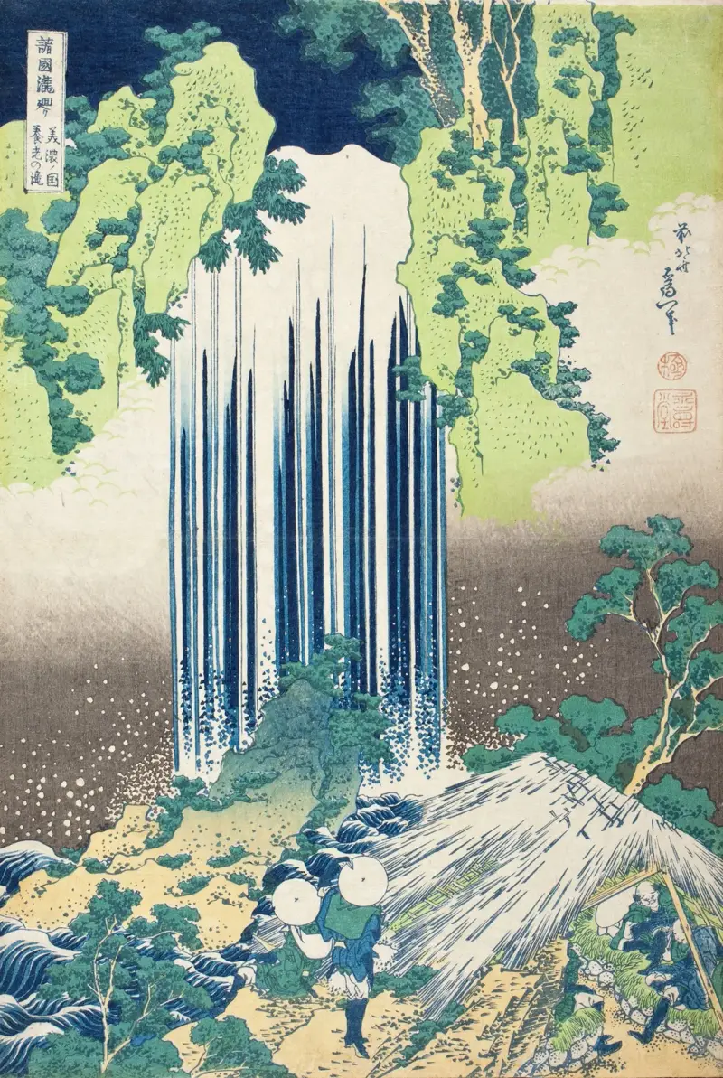 Yōrō Falls in Mino Province av Katsushika Hokusai