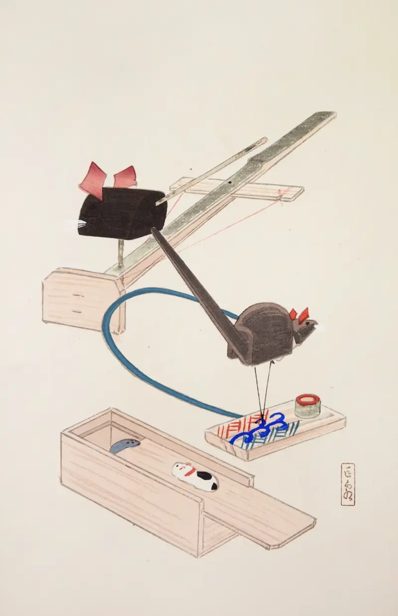 Kyosenovy sebrané ilustrace japonských hraček, tab. 64, Kawasaki Kyosen