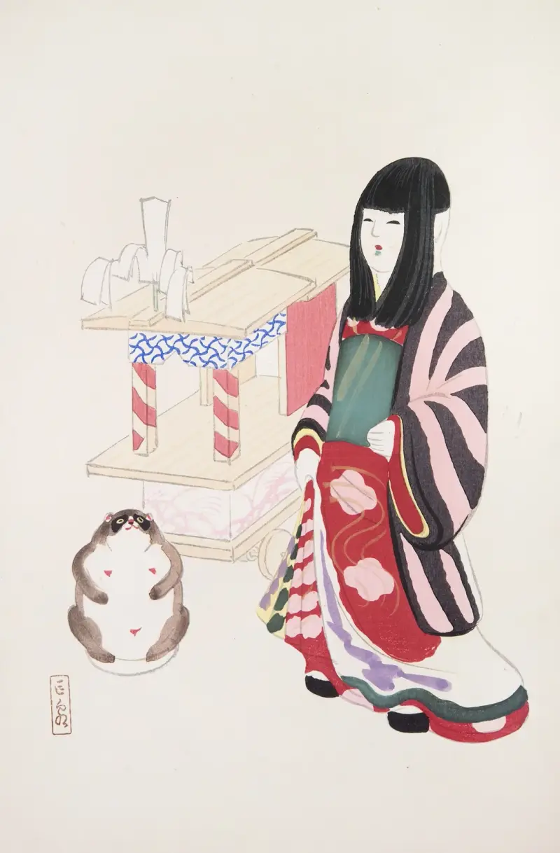 Kyosens gesammelte Illustrationen japanischer Spielsachen Taf. 087 von Kawasaki Kyosen