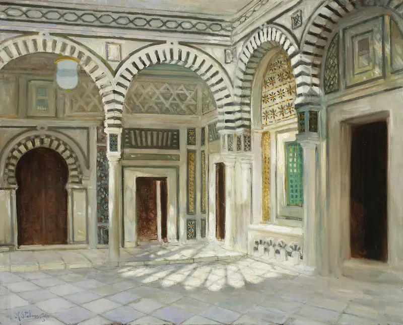 Moské i Kairouan av Kazimierz Stabrowski