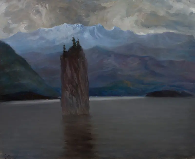 Norwegian fjord av Kazimierz Stabrowski
