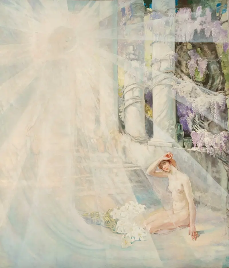 Vision I – sketch for “Annunciation” av Kazimierz Stabrowski