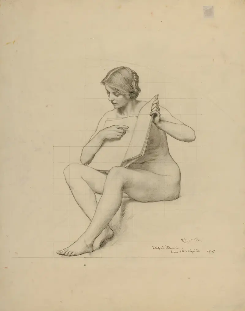 Studie k výzdobě rotundy iowa capitolského Kapitolu (Vzdělání), 1907 – Nr. 1, Kenyon Cox