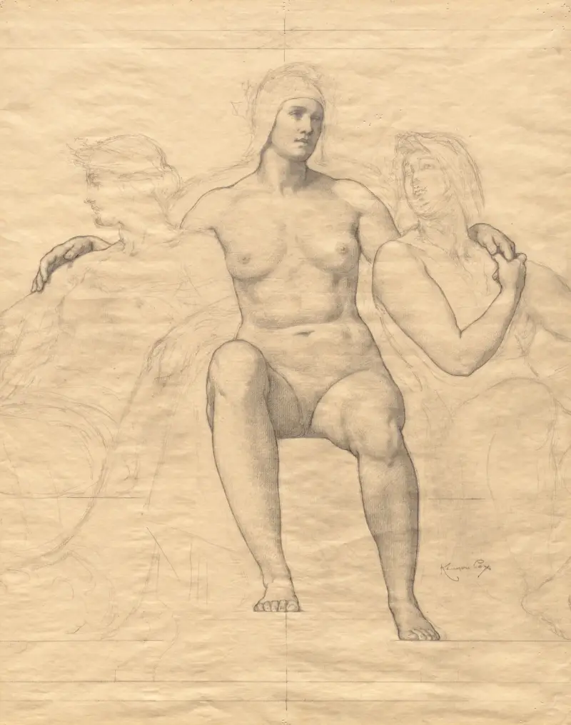 Allegorische Frauenfiguren von Kenyon Cox