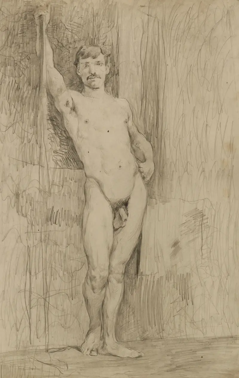 Bez názvu (Studie stojícího mužského aktu), Kenyon Cox