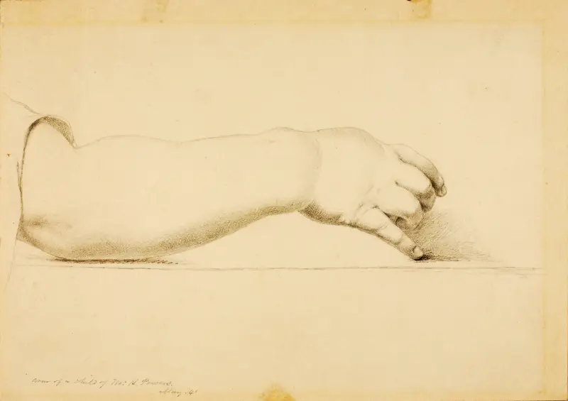 Arm des Kindes von Hiram Powers von Miner Kilbourne Kellogg