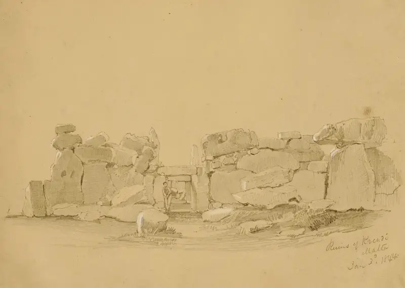 Ruine, Krindi, Malta von Miner Kilbourne Kellogg