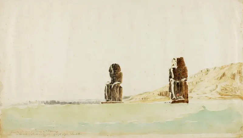 Statyer vid Memnon, Thebe av Miner Kilbourne Kellogg