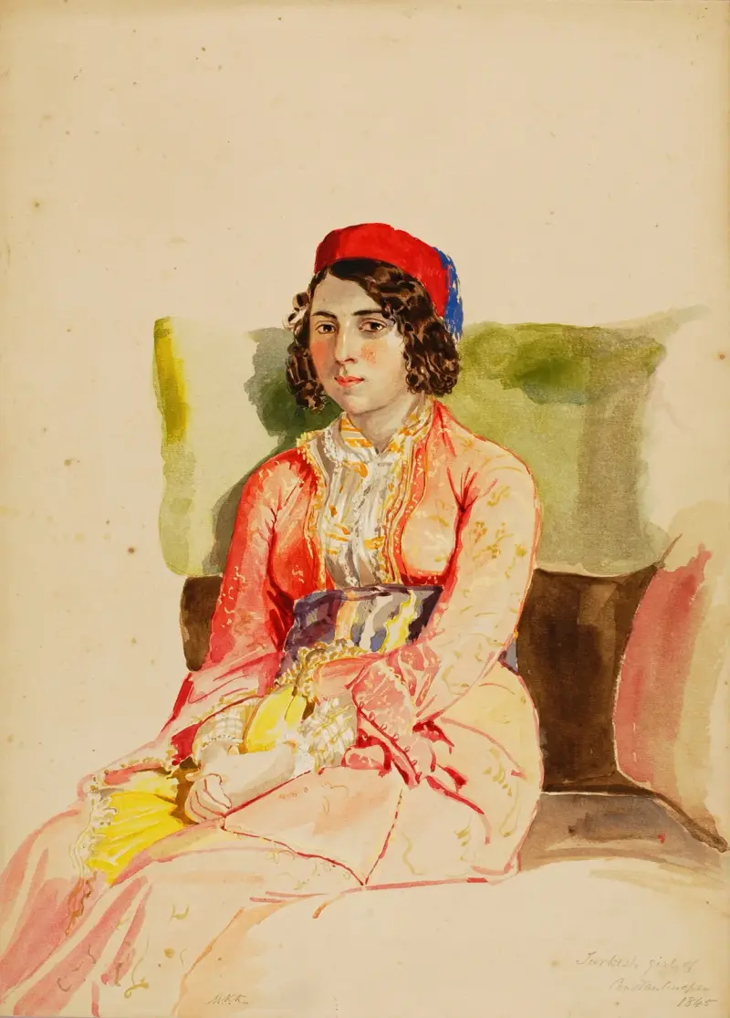 Turkish Girl of Constantinople av Miner Kilbourne Kellogg