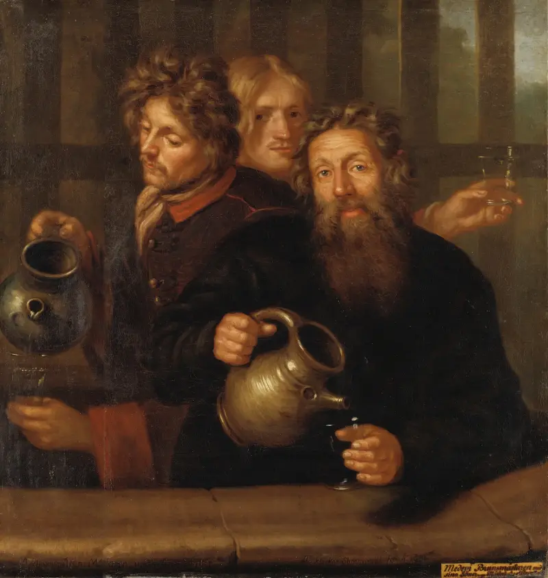 Brunnsmmästaren vid Medevi brunn och hans båda söner av David Klöcker Ehrenstrahl