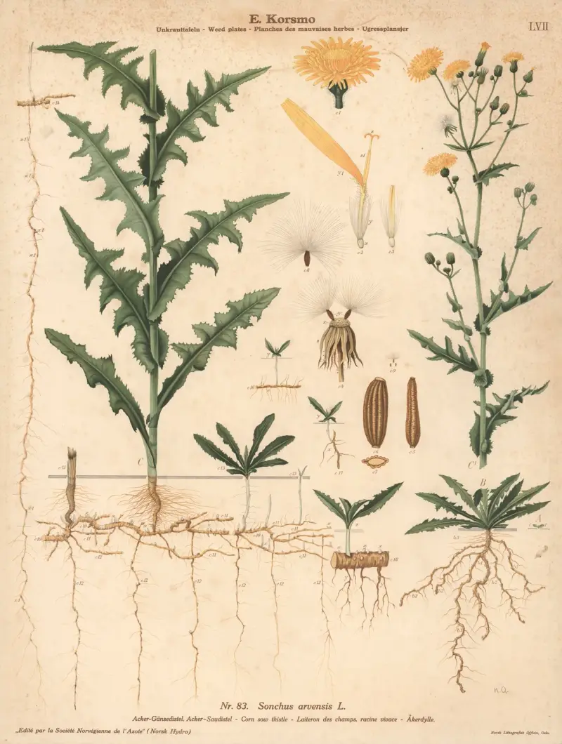 Corn sow thistle av Knut Quelprud