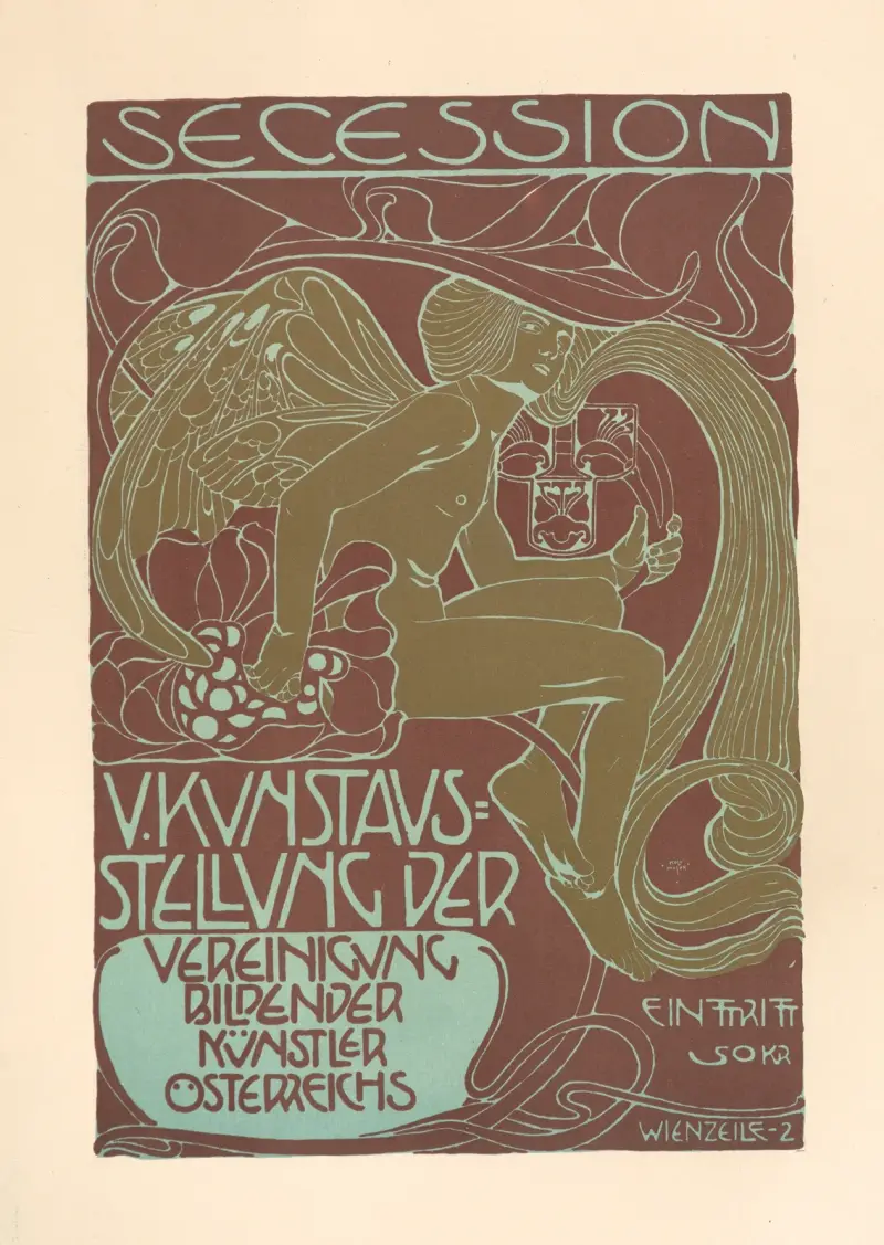 5. Kunstausstellung der Vereinigung Bildender Künstler Osterreichs Secession av Koloman Moser
