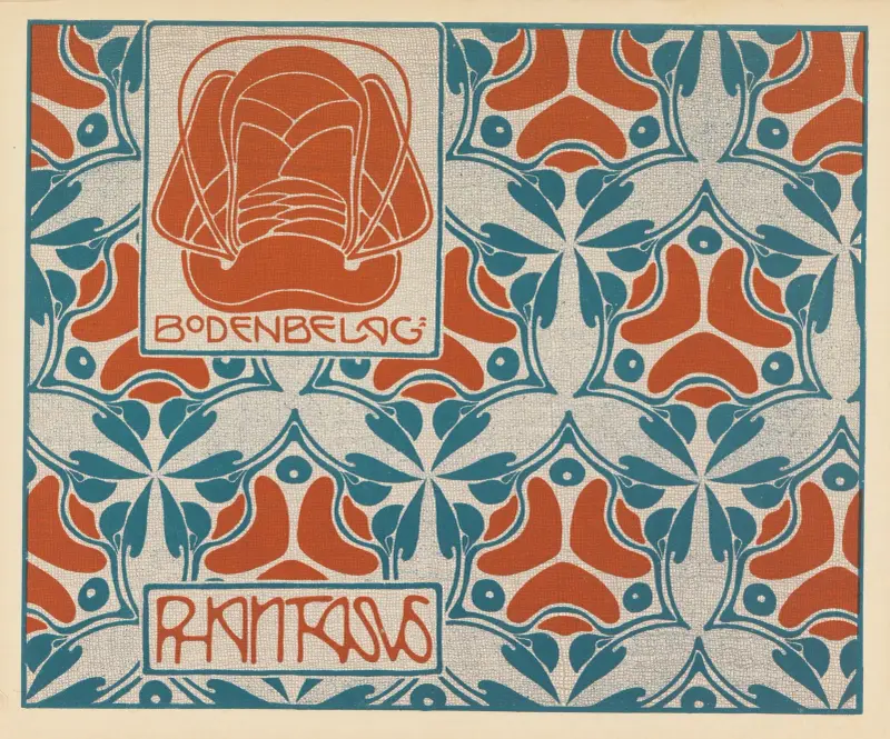 Bodenbelag; Phantasus (Phantasus Floor Covering) av Koloman Moser