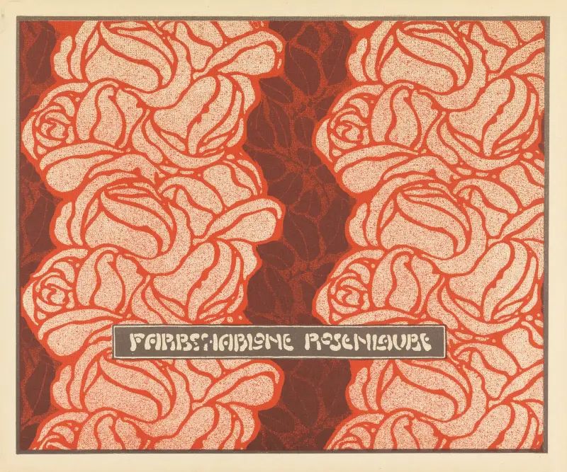 Rosenlaube (Farbschablone) von Koloman Moser