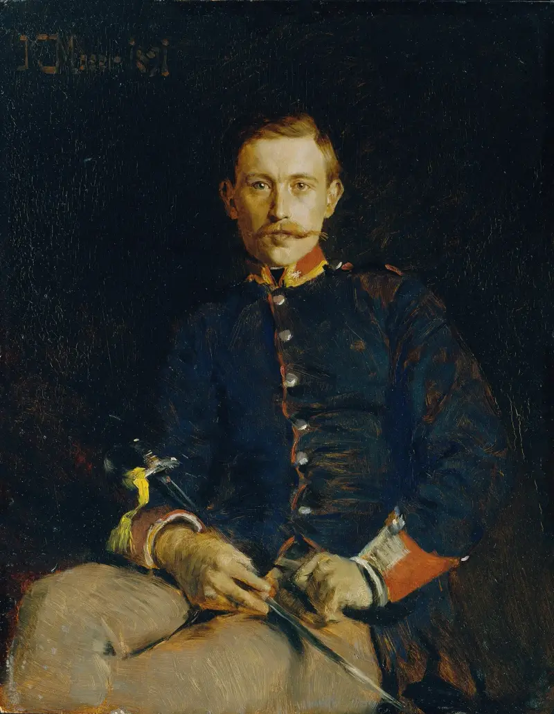 Franz Dangl in Uniform av Koloman Moser