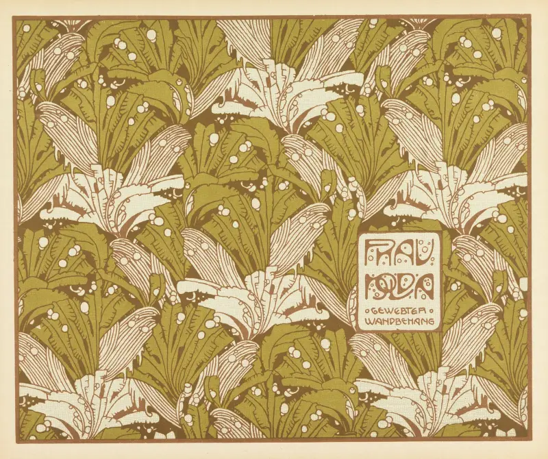 Frau Nolda Gewebter Wandbehang (Madame Nolda, Woven Wall Hanging) av Koloman Moser