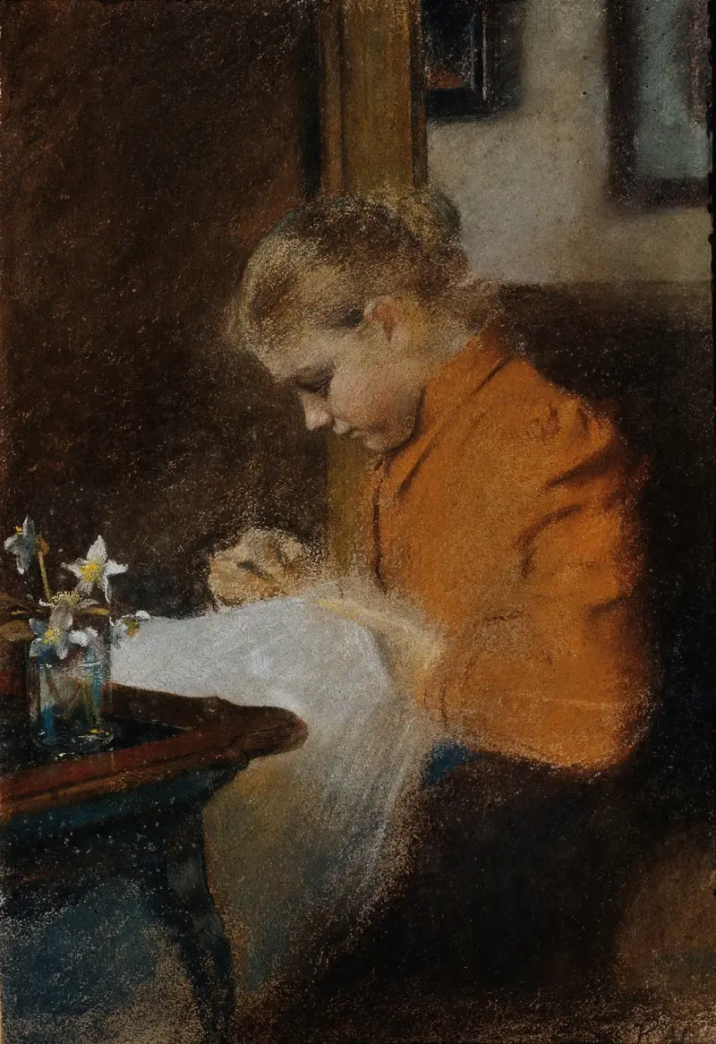 Leopoldine Steindl-Moser, Schwester des Künstlers av Koloman Moser