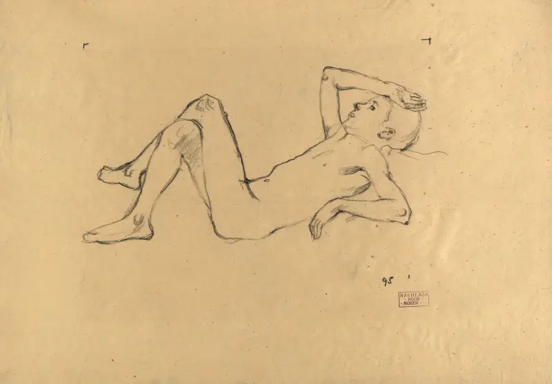 Mužský akt, Koloman Moser