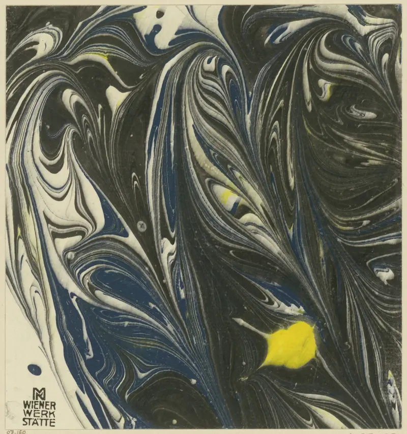 Marmorpapier, 1903 – Nr. 1 von Koloman Moser