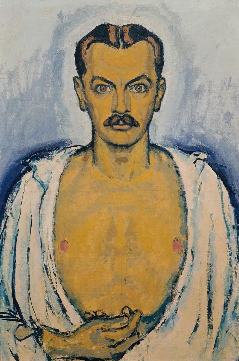 Selbstporträt von Koloman Moser