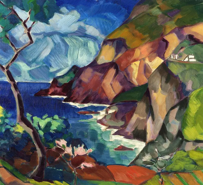 Krajina na Capri, Konrad Mägi