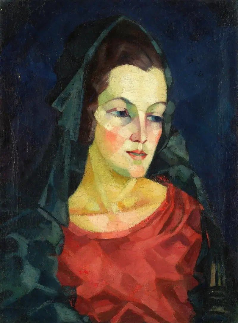 Porträt einer Frau (Ludmilla Allik), 1923 – Nr. 3 von Konrad Mägi