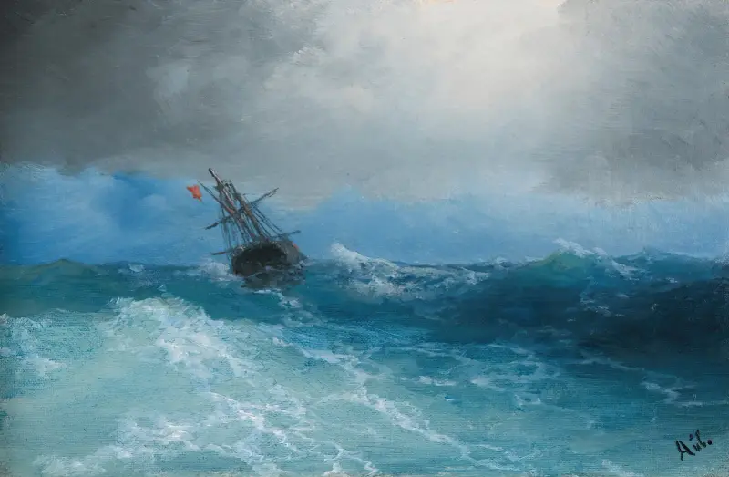 Blížící se bouře, Ivan Konstantinovich Aivazovsky