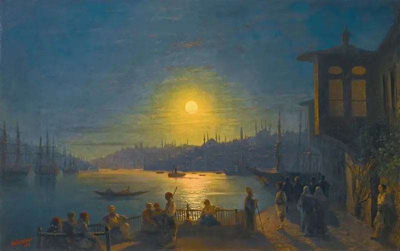 Wschód księżyca nad Złotym Rogiem, Ivan Konstantinovich Aivazovsky