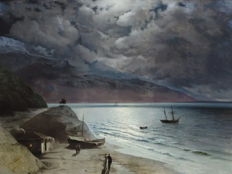 Night at Gurzof av Ivan Konstantinovich Aivazovsky