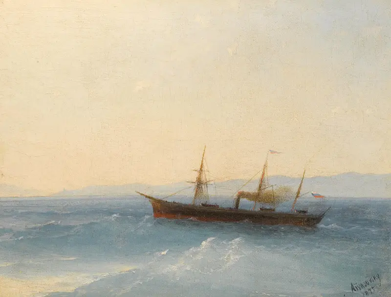 Rosyjski parowiec, Ivan Konstantinovich Aivazovsky