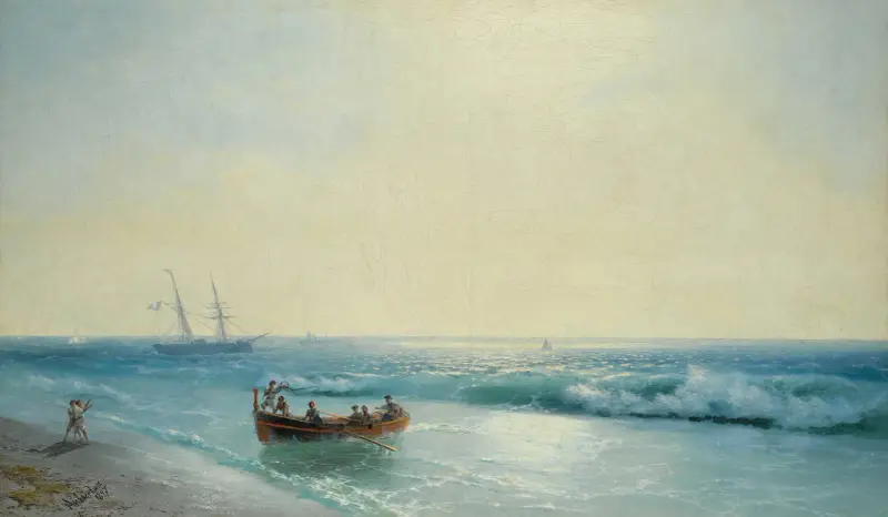 Sailors Coming Ashore av Ivan Konstantinovich Aivazovsky