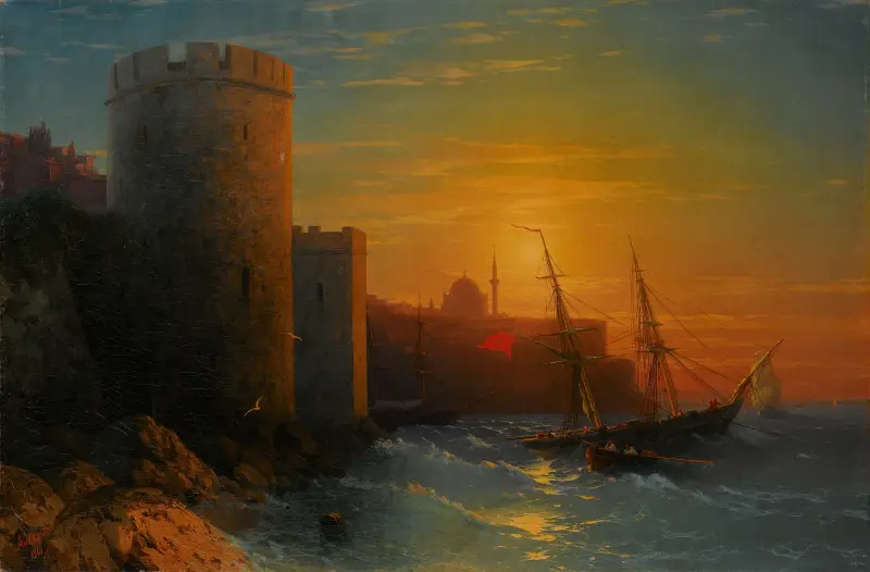 Sonnenuntergang über Konstantinopel von Ivan Konstantinovich Aivazovsky