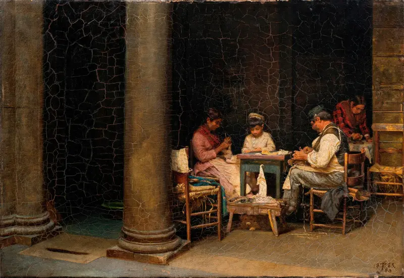 Palazzetto Farnese’s farm av Kristian Zahrtmann